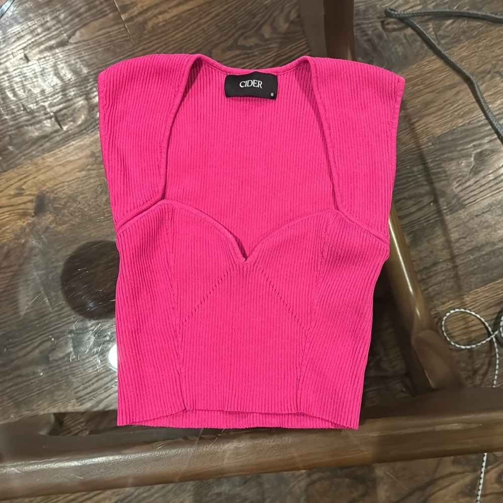 Pink crop top
